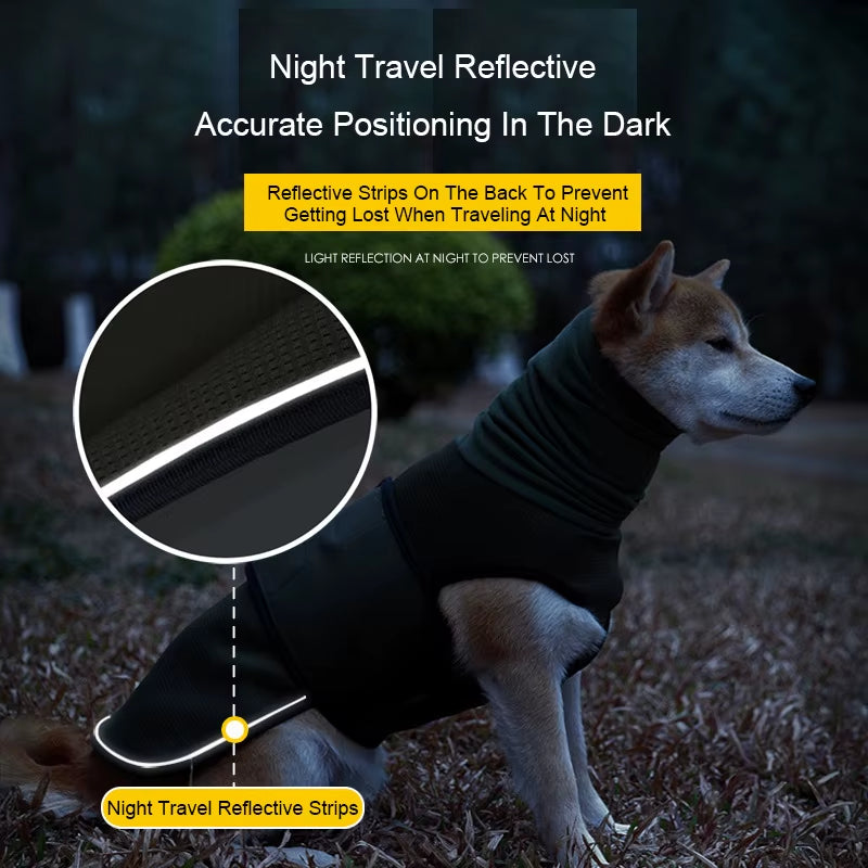 Thunder Stress Shirt Classic Dog Anxiety Jacket Army Green anti Anxiety Thunder Vest for Dogs Anxiety Calming Dog Clothes